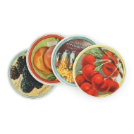 Vintage Fruit Coaster Set