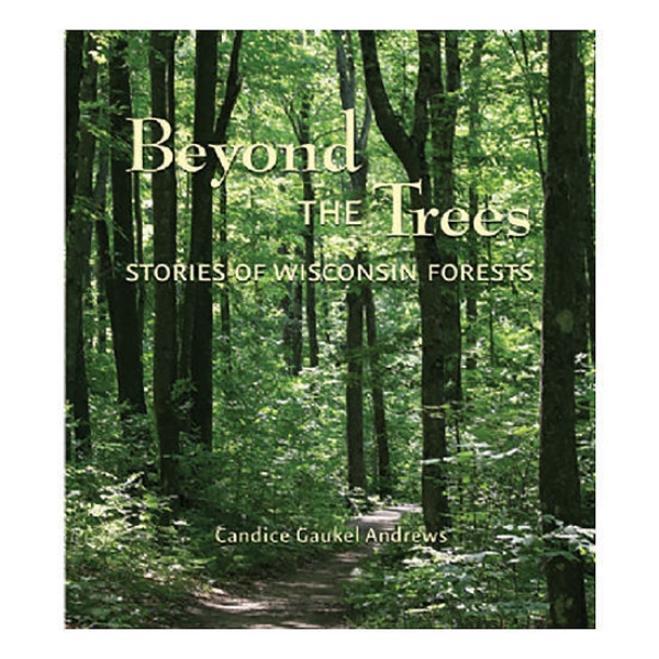 Beyond the Trees book cover featuring image inside woods