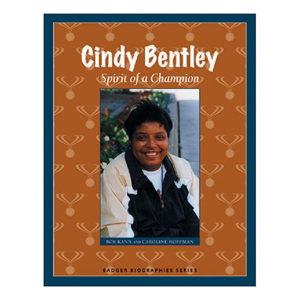 Cindy Bentley book cover featuring image of Cindy surrounded by brown with blue border