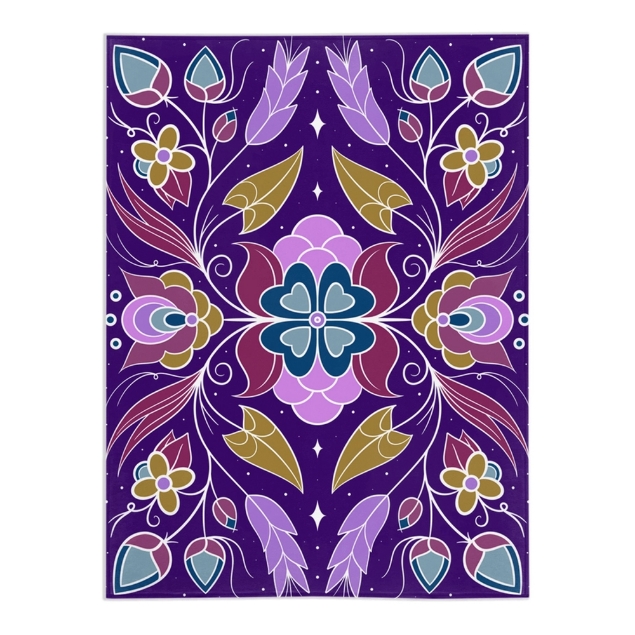 Picture of Witchy Ojibwe Floral Blanket