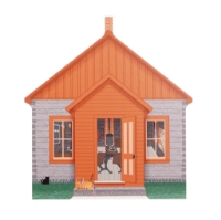 The front view of the Raspberry School Miniature on a blank white background