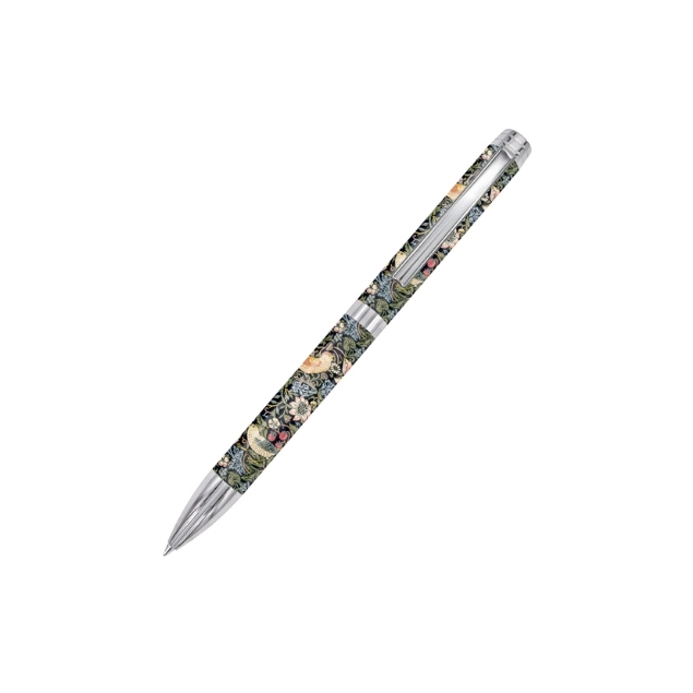 Ballpoint pen with "Strawberry Theif" design by Wm. Morris.
